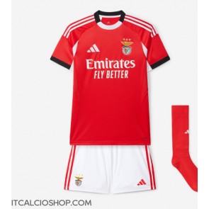 Benfica Prima Maglia Bambino 2025-26 Manica Corta (+ Pantaloni corti)